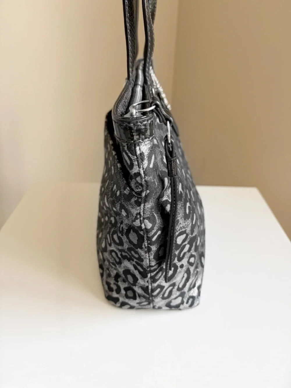 Coach Ocelot Metallic Leopard Tote Bag Y2K